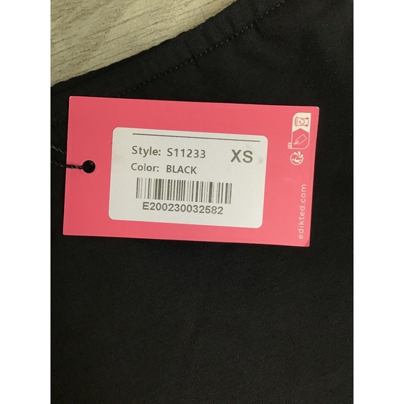 Edikted Women's Black Aisha Low Rise Mini Skirt Size XS NWT - Picture 6 of 11